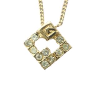 ヴィンテージ ネックレス アクセサリー ラインストーン ゴールドカラー 金色 GY11 /MQ