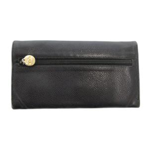 CHANEL キャビアスキン ココマーク 長財布 ブラック