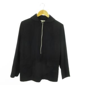 COMME des GARCONS ジャケット ラウンドカラー ハーフジップ 紺 ネイビー /AO15