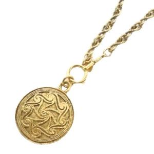 ヴィンテージ ネックレス ココマーク メダリオン ゴールドカラー