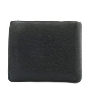 DIOR HOMME Icon ウォレット 二つ折り 財布 レザー CDロゴ シルバー金具 黒 ブラック /XZ OH GY18