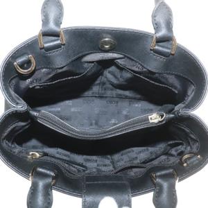MICHAEL KORS ハンドバッグ ショルダー 2WAY PVC レザー ロゴ ゴールド金具 黒 ブラック 35S8GX2S1L