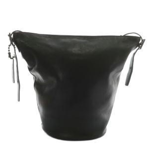 COACH ショルダーバッグ レザー バケツ型 ロゴ 型押し 黒 ブラック 32282 /XZ GY18