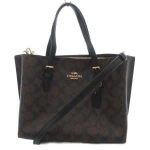 C4250 シグネチャー 2WAY ハンドバッグ ブラウン