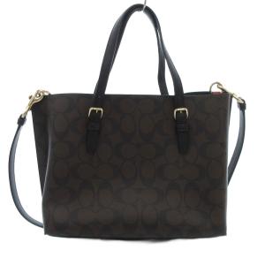COACH C4250 シグネチャー 2WAY ハンドバッグ ブラウン