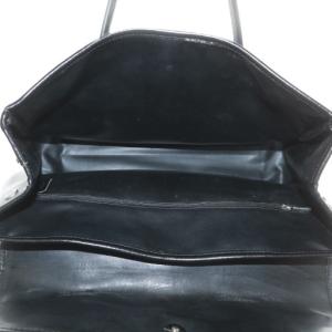 Longchamp ロゾ ハンドバッグ トート レザー フラップ トグル 黒 ブラック /XZ GY18