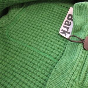 Bark ダッフルコート ニット フーディ トグルボタン 厚手 S 緑 グリーン /AO9 GY18
