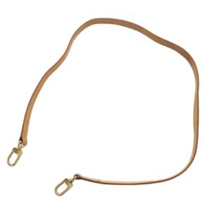 ショルダーストラップ バッグストラップ 斜め掛け レザー ロゴ 茶色 ブラウン /XZ OH GY18