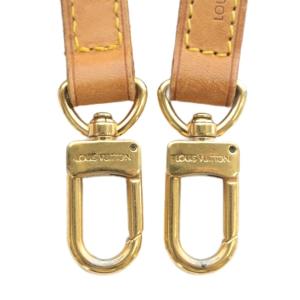 LOUIS VUITTON ショルダーストラップ バッグストラップ 斜め掛け レザー ロゴ 茶色 ブラウン /XZ OH GY18