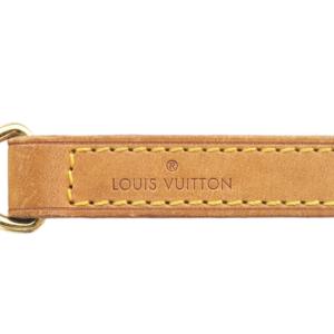 LOUIS VUITTON ショルダーストラップ バッグストラップ 斜め掛け レザー ロゴ 茶色 ブラウン /XZ OH GY18