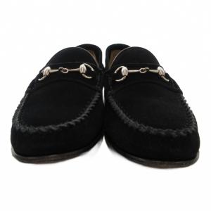 GUCCI ホースビットローファー モカシン スエード レザー 35 黒 ブラック /JS GY18