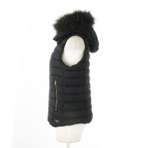 TATRAS ORSIERA ダウンベスト ラクーンファー 2 ブラック