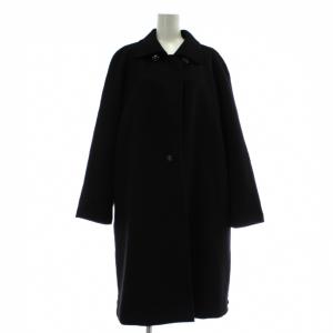 PEONY ステンカラーコート カシミア ブラック