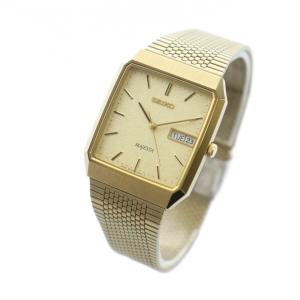 SEIKO WEWILL クォーツ 腕時計 ゴールドカラー 9533-5000 腕時計 クォーツ スクエア カレンダー付き デイト ゴールド