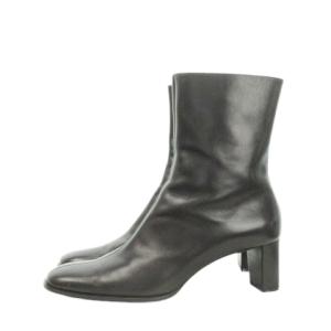 TONOLIA ミドルブーツ ショートブーツ ミドルヒール ラウンドトゥ スムースレザー 本革 大きいサイズ