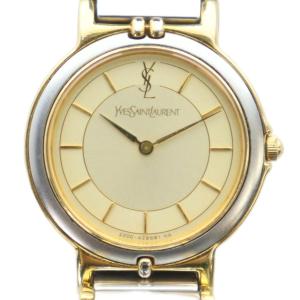 ジャンク品 2200-228481 腕時計 ウォッチ クォーツ ロゴ シルバー色 ゴールド色 GY11