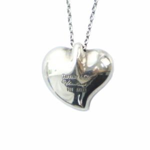 TIFFANY&Co. カーブドハート エルサ・ペレッティ ネックレス アクセサリー ペンダント ロゴ Silver925 シルバー色