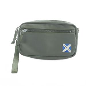 吉田カバン NEW LINER POUCH ポーチ 小物入れ ハンドバッグ レザー ロゴ カーキ 960-09525
