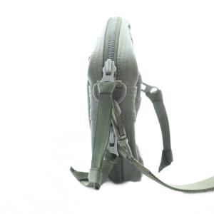 LUGGAGE LABEL 吉田カバン NEW LINER POUCH ポーチ 小物入れ ハンドバッグ レザー ロゴ カーキ 960-09525