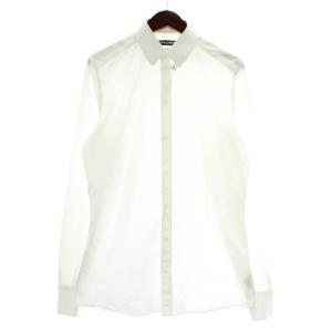 GOLD ワイシャツ カジュアルシャツ 長袖 ロゴ 40 L 白 ホワイト /XZ GY18