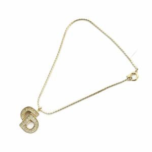 Christian Dior ブレスレット アクセサリー ロゴ ラインストーン ゴールド色 GY18 /MQ OH