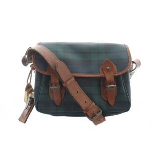 ショルダーバッグ 斜めがけ PVC レザー ブラックウォッチ ロゴ 緑 グリーン GY18 /MQ