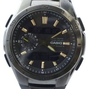 WVA-M650 腕時計 ウォッチ ソーラー ロゴ アナデジ 黒 ブラック GY18 /MQ