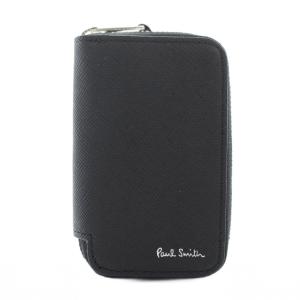 ブライトストライププラー スマートキー&カードケース キーケース 二つ折り レザー ラウンドファスナー