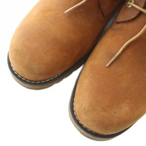 Timberland チャッカブーツ レザー 防水 レースアップ ロゴ US11W 29cm 茶色 ブラウン A12ES /XZ