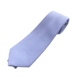 ネクタイ レギュラータイ 総柄 ロゴ 絹 シルク 紫 GY18 /MQ