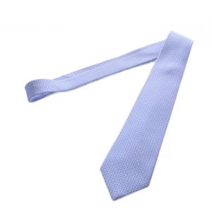 BVLGARI ネクタイ レギュラータイ 総柄 ロゴ 絹 シルク 紫 GY18 /MQ