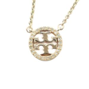 ネックレス アクセサリー ペンダント ロゴ ラインストーン ゴールド色 GY18 /MQ