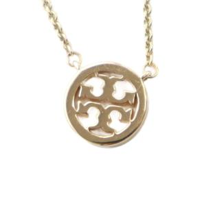 TORY BURCH ネックレス アクセサリー ペンダント ロゴ ラインストーン ゴールド色 GY18 /MQ
