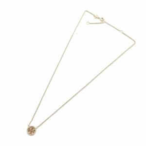 TORY BURCH ネックレス アクセサリー ペンダント ロゴ ラインストーン ゴールド色 GY18 /MQ