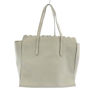 FURLA トートバッグ ハンド レザー パンチング ロゴ 白 ホワイト /XZ GY11