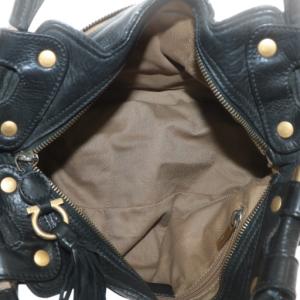 Salvatore Ferragamo ハンドバッグ タッセル ブラック