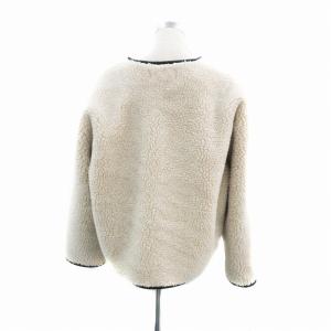 TODAYFUL Piping Boa Blouson ボアブルゾンジャケット ミドル丈 38 M オフホワイト 11820205