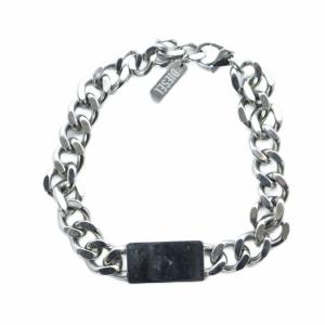DIESEL ブレスレット ロゴ アクセサリー バングル シルバー色 GY18 /MQ