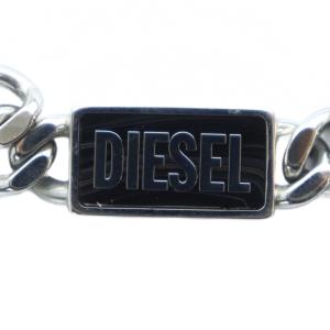 DIESEL ブレスレット ロゴ アクセサリー バングル シルバー色 GY18 /MQ