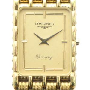 腕時計 クォーツ スクエア ロゴ ゴールドカラー