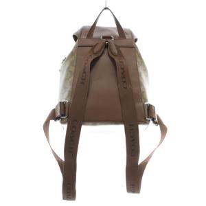 COACH ペース ラージ バックパック リュックサック デイパッグ PVC レザー シグネチャー 総柄 ロゴ シルバー金具