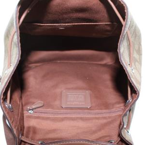 COACH ペース ラージ バックパック リュックサック デイパッグ PVC レザー シグネチャー 総柄 ロゴ シルバー金具