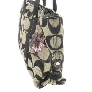 COACH トートバッグ 2way ショルダーバッグ キャンバス シグネチャー 黒 ブラック F16559 /CK28