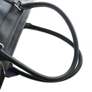 COACH F54758 トートバッグ ハンド レザー ロゴ 紺 ネイビー GY18 /MQ