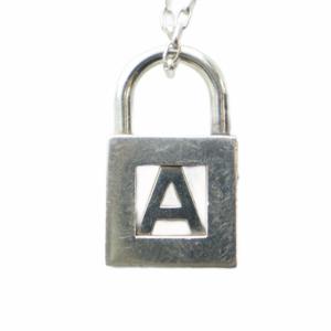 カデナ ネックレス イニシャル A アクセサリー ペンダント Silver925 シルバー色 GY18