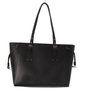 MICHAEL KORS VOYAGER トートバッグ レザー 革 肩掛け ロゴ ゴールド金具 黒 ブラック /AO18 GY18