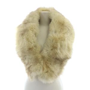 毛皮ショール ストール マフラー フォックスファー 白 ホワイト GY18 /MQ