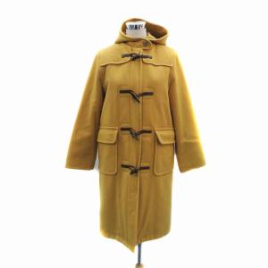ダッフルコート ロング丈 フード付き 42 XL マスタードイエロー /HO2 GY18