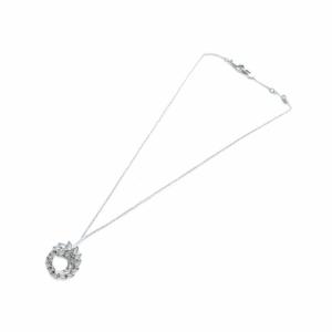 SWAROVSKI ネックレス ピアス セット アクセサリー ストーン ロゴ シルバー色 GY11 /MQ