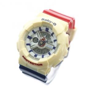 CASIO ベビージー BA-110RG 腕時計 ウォッチ クォーツ アナデジ ロゴ カレンダー付き マルチカラー